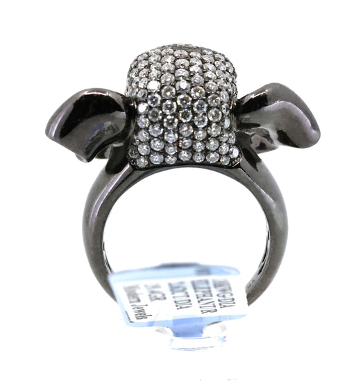 18k White Gold 2.62CT Diamond Elephant Ring, 19.4g, Size 7, S16892