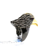 18k White Gold 1.46CT Diamond Eagle Ring, 26.5g, Size 7.25, S16889