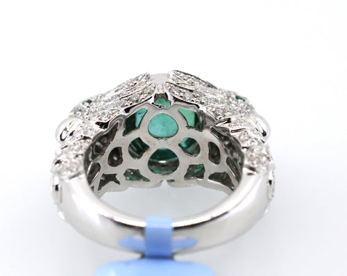 18k White Gold 2.50CT Diamond Birds Ring, 15.6g, Size 7.25, S16891