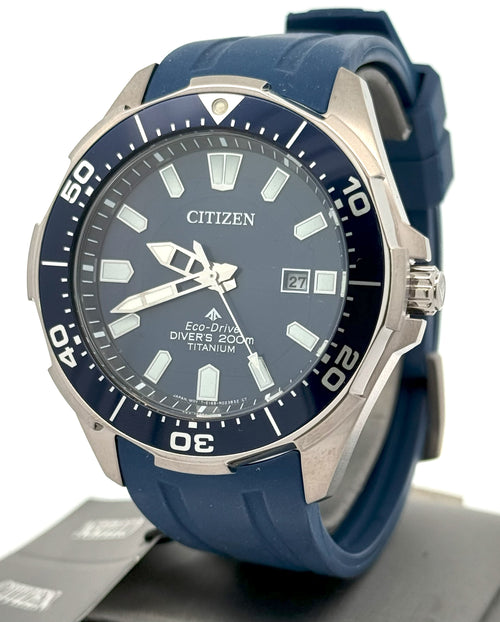 Citizen Promaster Dive Eco Drive 45mm Titanium Watch, BN0201-02M