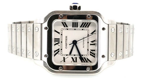 Cartier Santos WSSA0010 Medium Watch, S16894 (Pre-owned)