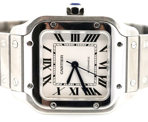 Cartier Santos WSSA0010 Medium Watch, S16894 (Pre-owned)