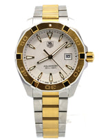 Tag Heuer Aquaracer 41mm Quartz Two-Tone WAY1120.BB0930 Watch, S108956 (Pre-owned)