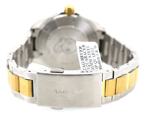Tag Heuer Aquaracer 41mm Quartz Two-Tone WAY1120.BB0930 Watch, S108956 (Pre-owned)