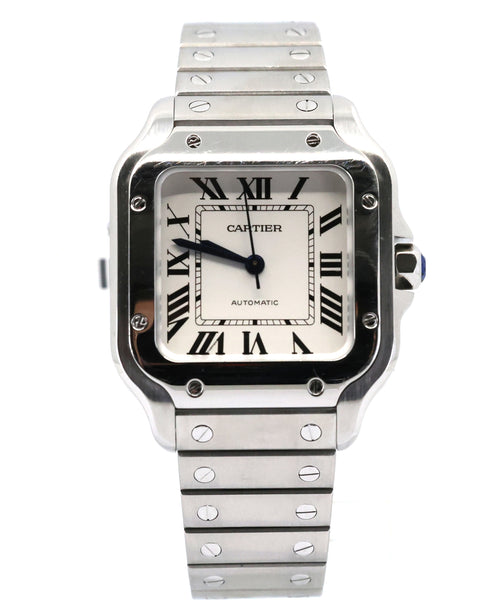 Cartier Santos WSSA0010 Medium Watch, S16894 (Pre-owned)