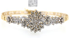 Estate 18k Yellow Gold 2.00Ct Diamond Bangle Bracelet, 15.4G, S108877