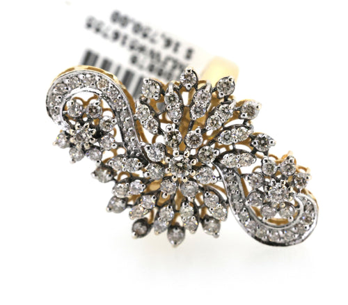 Estate 18k Yellow Gold 1.50Ct Diamond Ring, 7.4G, S108878