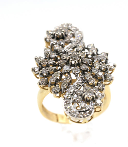 Estate 18k Yellow Gold 1.50Ct Diamond Ring, 7.4G, S108878