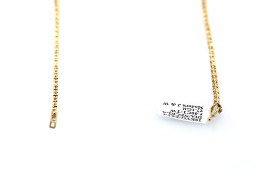 Estate 18k Yellow Gold 5.00Ct Diamond Necklace, 27.1g, S108880