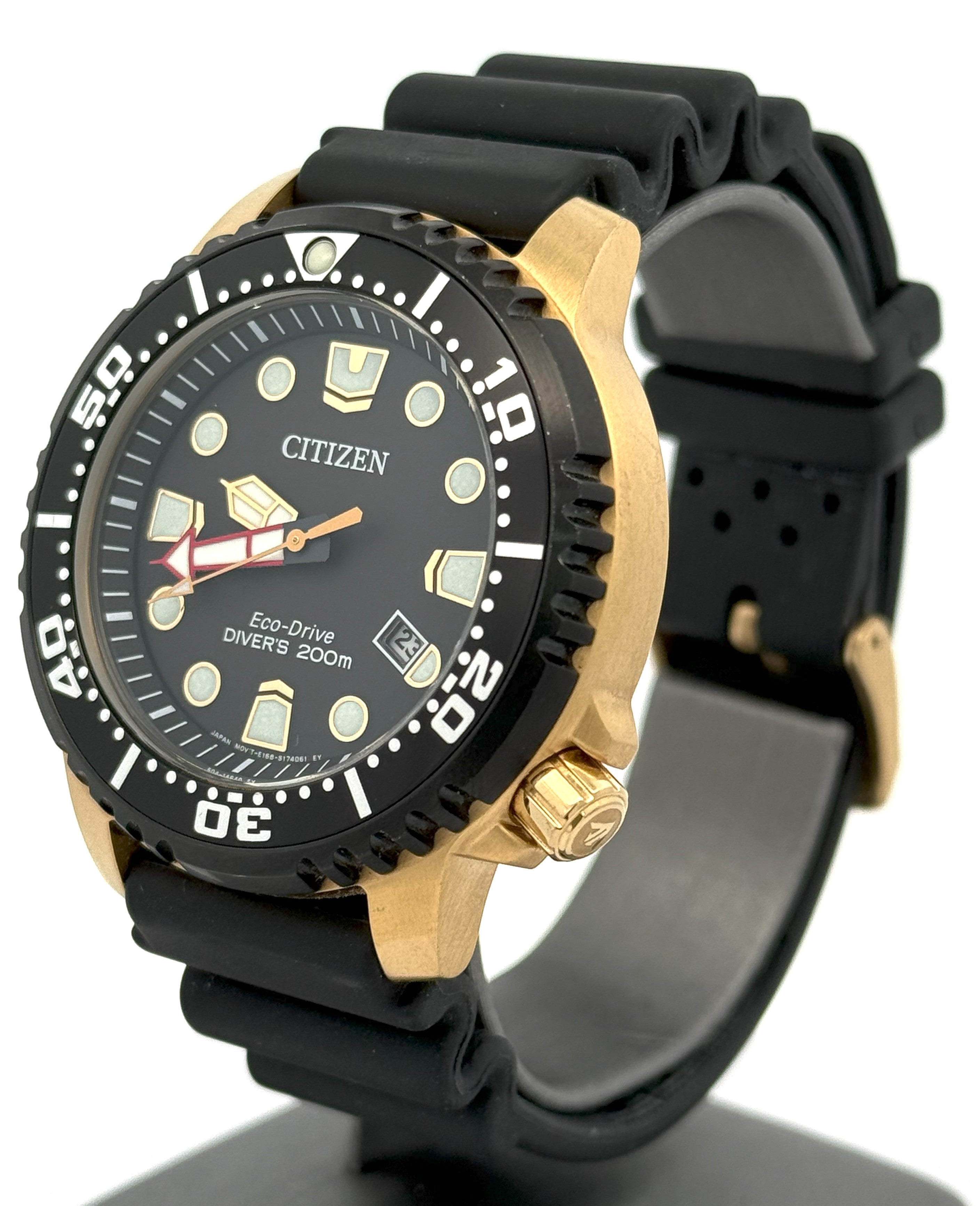 Citizen Promaster Dive Eco-Drive 44mm Gold Tone Watch, BN0152-06E
