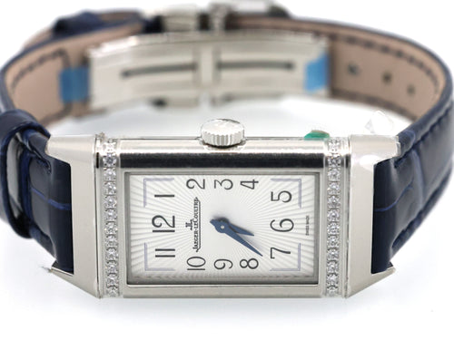 JLC Reverso One Q3288422 Quartz Stainless Steel Diamonds Monoface Watch, S16896