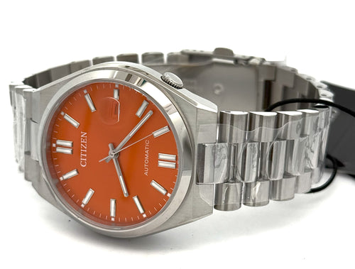 Citizen TSUYOSA Automatic Stainless Steel orange dial 40mm Watch, NJ0151-53Z