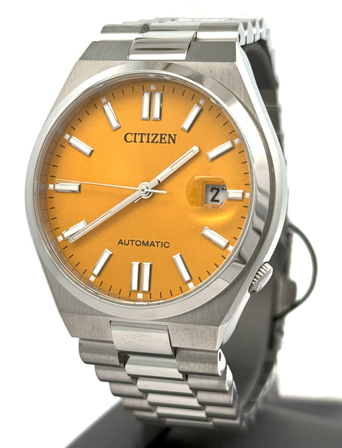 Citizen TSUYOSA Automatic Stainless Steel Yellow dial 40mm Watch NJ0150-56Z