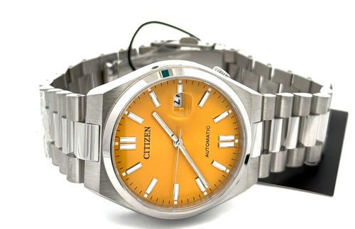 Citizen TSUYOSA Automatic Stainless Steel Yellow dial 40mm Watch NJ0150-56Z