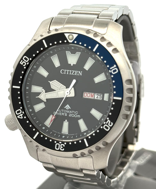 Citizen Promaster Dive Automatic 44mm Black Dial Stainless Steel Watch NY0159-57E
