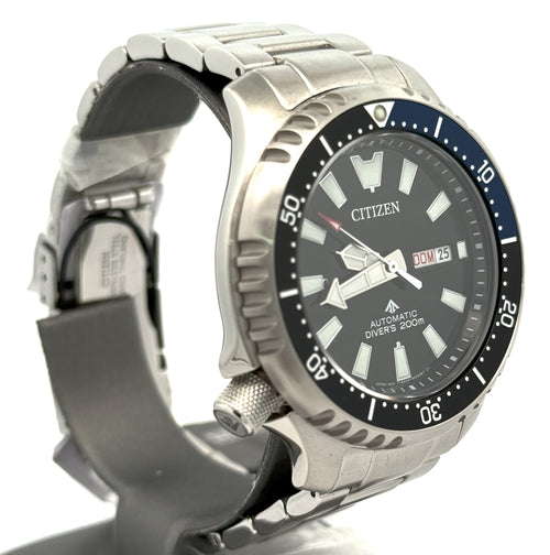 Citizen Promaster Dive Automatic 44mm Black Dial Stainless Steel Watch NY0159-57E