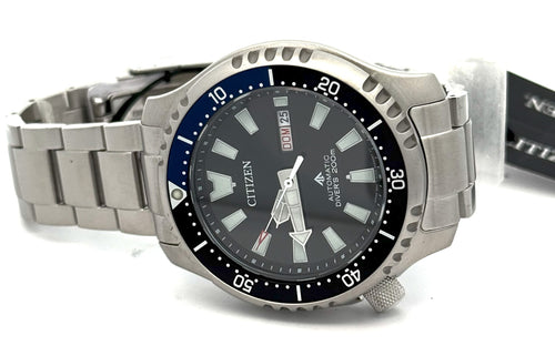 Citizen Promaster Dive Automatic 44mm Black Dial Stainless Steel Watch NY0159-57E
