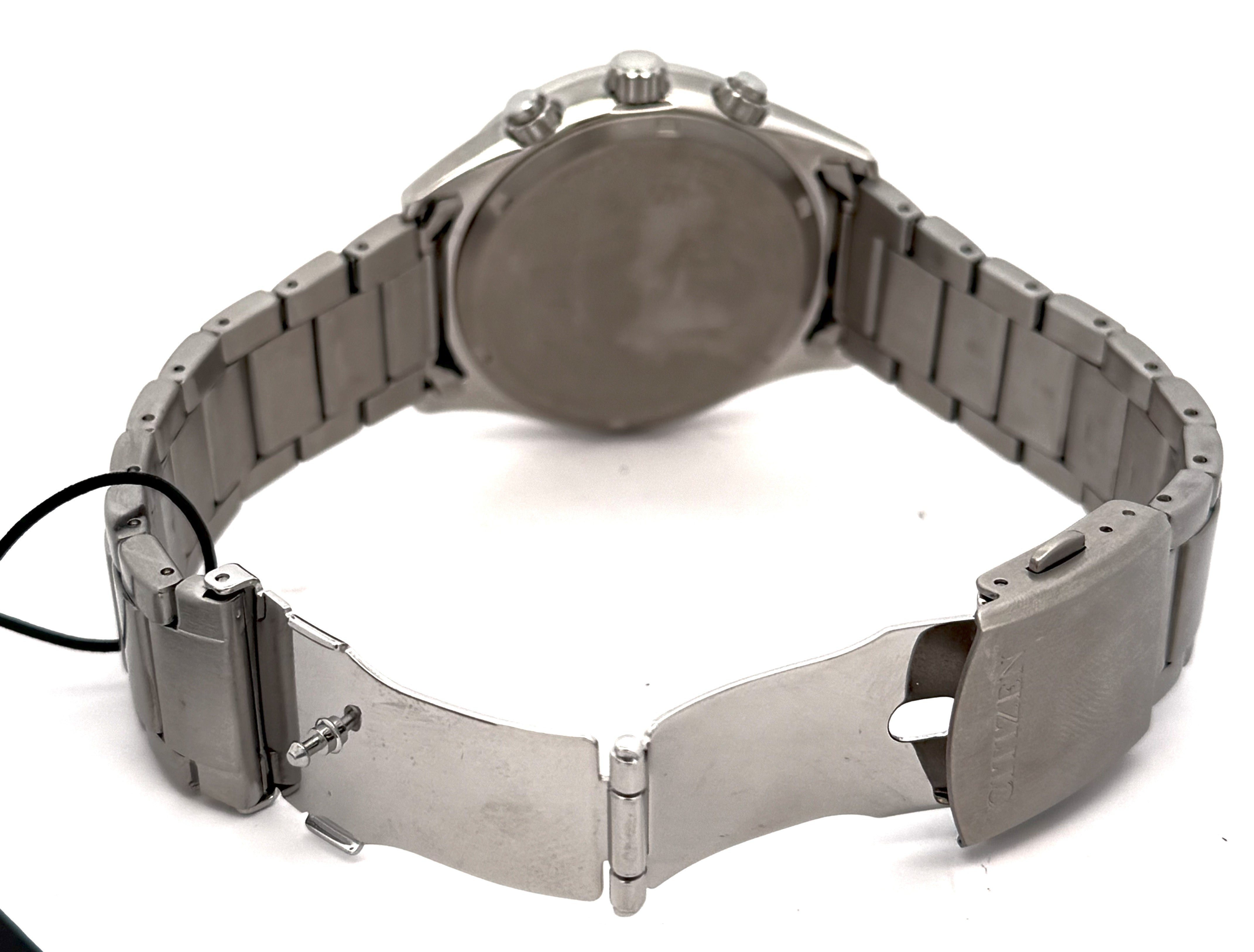 Citizen Eco Drive Chronograph Stainless steel 43mm Green Dial Watch CA