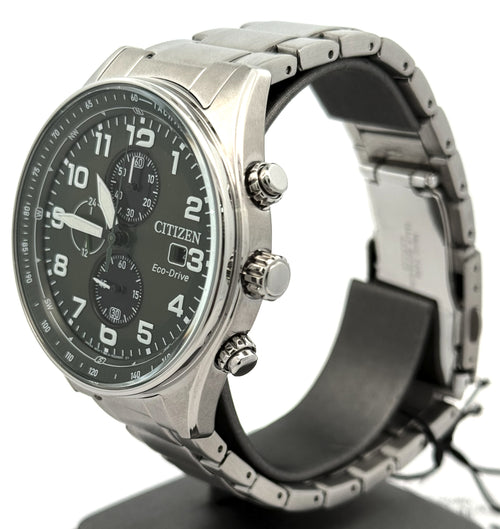 Citizen Eco Drive Chronograph Stainless steel 43mm Green Dial Watch CA0770-56X