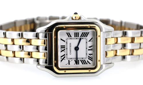 Cartier Panthere Medium Model Quartz 18k Yellow Gold/Steel Ladies Watch, S108936 (Pre - owned)
