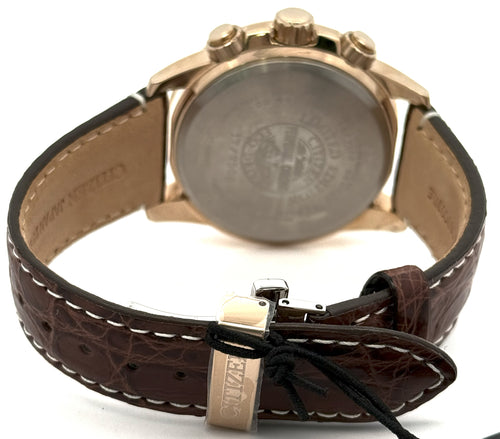 Citizen PCAT Black Dial Eco-Drive Rose Plated Steel 44mm Watch, AT4133-09E