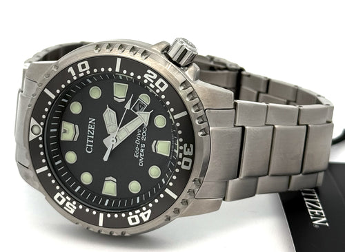 Citizen Promaster Dive Eco Drive 44mm gray dial Stainless Steel Watch, BN0167-50H
