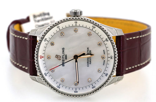 Breitling Navitimer 32mm A77320E61A2P2 MOP Dial Ladies Watch, S16933