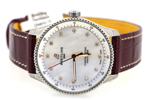 Breitling Navitimer 32mm A77320E61A2P2 MOP Dial Ladies Watch, S16933