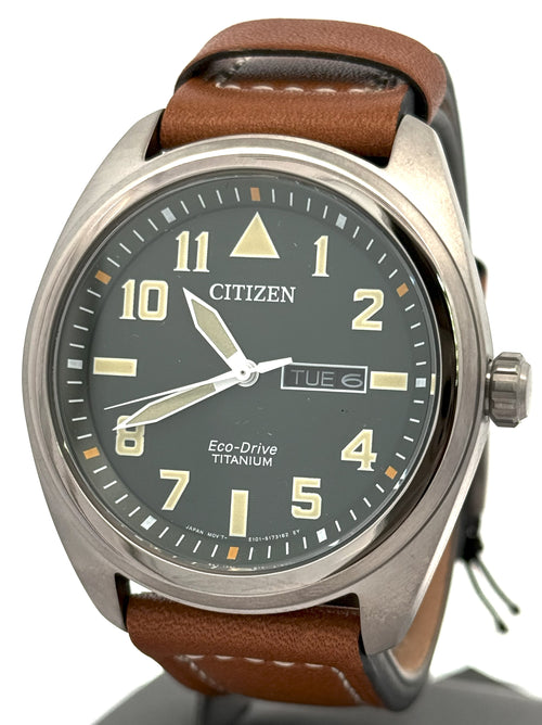Citizen Garrison Eco Drive 42MM Titanium Watch, BM8560-02X