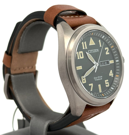 Citizen Garrison Eco Drive 42MM Titanium Watch, BM8560-02X