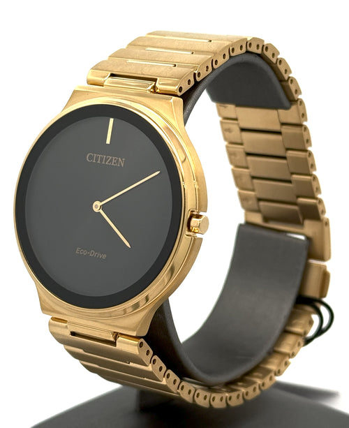 Citizen Stiletto Eco Drive Stainless Steel Black dial 39mm Watch, AR3112-57E