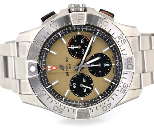 BREITLING Avenger B01 Chronograph Automatic 44MM Tan Dial Men's Watch AB0147101A1A1, S16934