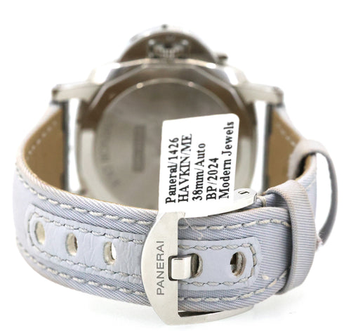 Panerai Luminor Due Prada Re-Nylon 38mm White Dial Watch (PAM01426), S16940 (Pre-owned)