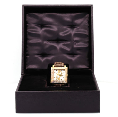 Boucheron La Carree 18k Gold Diamond Watch, Box/Papers