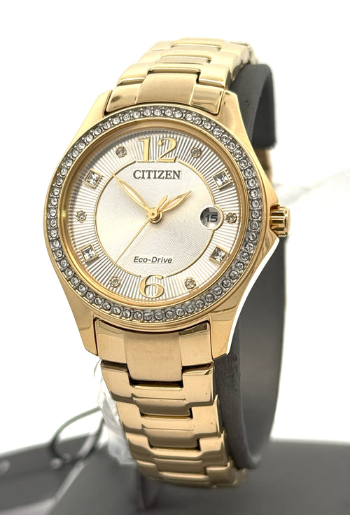 Citizen Crystal Eco Drive 30MM Ladies Watch, FE1147-79P