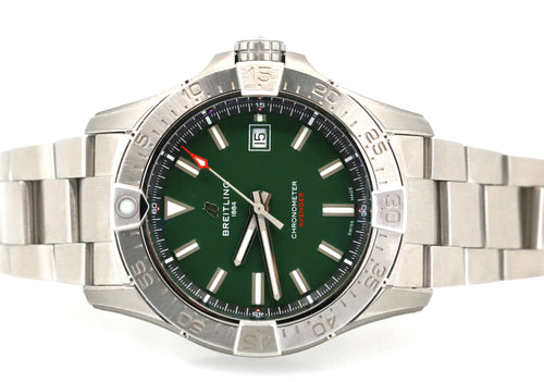 Breitling Avenger Automatic 42mm Green Dial Stainless Steel Men's Watch, A17328101L1A1, S16949