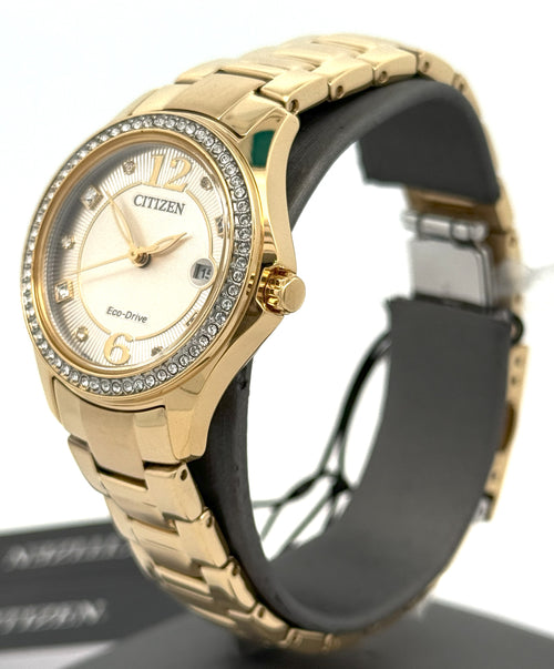 Citizen Crystal Eco Drive 30MM Ladies Watch, FE1147-79P