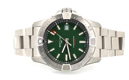 Breitling Avenger Automatic 42mm Green Dial Stainless Steel Men's Watch, A17328101L1A1, S16949