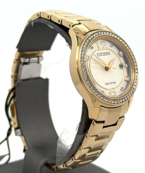 Citizen Crystal Eco Drive 30MM Ladies Watch, FE1147-79P