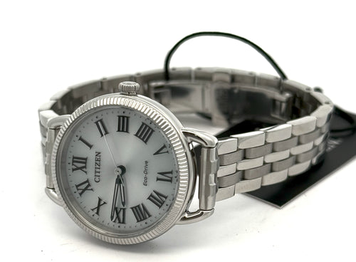 Citizen Classic Coin Edge 29 MM Stainless Steel Ladies Watch, EM1050-56A