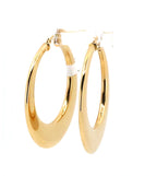 18K Yellow Gold Hoop Earrings 5.9g, S