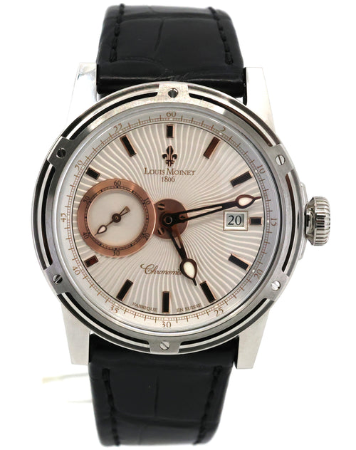 Louis Moinet Mecanograph 1806 LM55.10 Automatic Stainless Steel Watch (Pre-owned)