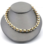 18k Two Tone Gold Chain Necklace 41.9g, 17in