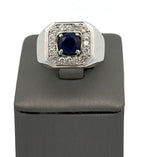 14k White Gold 1.75 CT Diamond Men's Ring, S108586