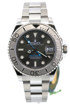 Pre-Owned Rolex Yacht-Master 268622 Rhodium Slate Gray Dial Platinum Bezel 37mm Watch, S16971