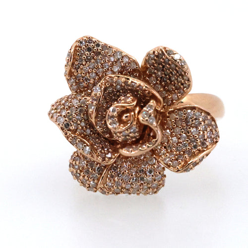 Pave Rose by EFFY Diamond Ring (1-1/8ct.t.w.) in 14k Rose Gold