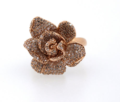 Pave Rose by EFFY Diamond Ring (1-1/8ct.t.w.) in 14k Rose Gold