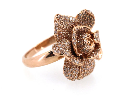 Pave Rose by EFFY Diamond Ring (1-1/8ct.t.w.) in 14k Rose Gold