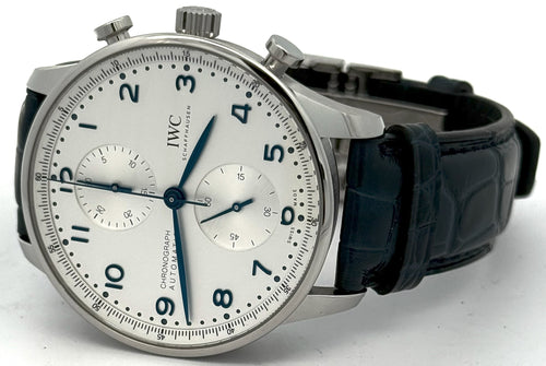 IWC Portugieser Chrono Automatic 41 mm Watch - White Dial - IW371605