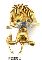18k Yellow Gold Dog Brooch / Pin 18.3g, S109024